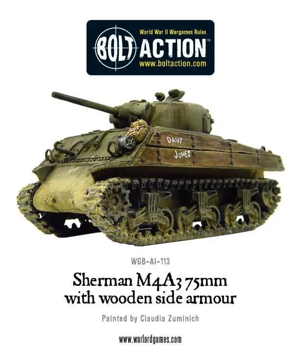 Sherman M4a3 (76Mm) With Wooden Armour (Pack) 1