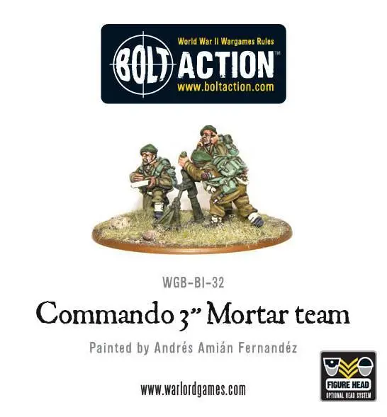 British Commando 3" Mortar Team (Blister) 1