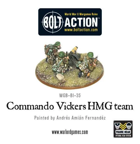 British Commando Vickers Mmg Team (Blister) 1