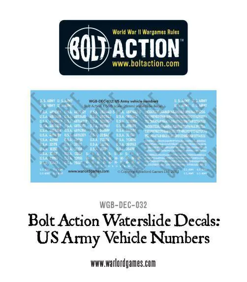Us Vehicle Numbers Decals 1