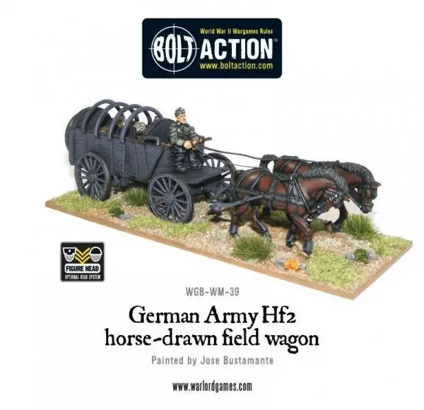German Army Hf2 Horsedrawn Field Wagon (Pack) 1