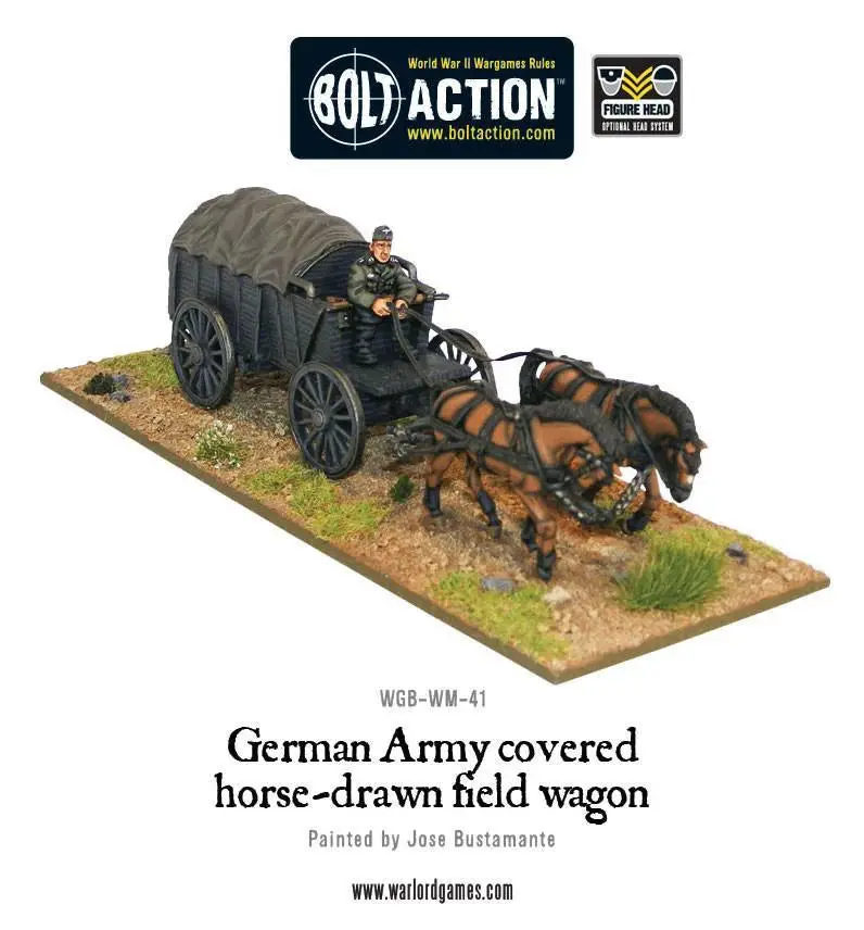 German Army Hf2 Horsedrawn Field Wagon (Pack) 1