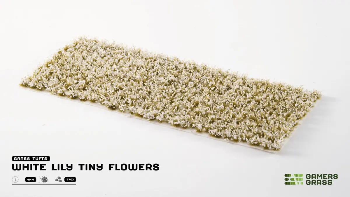 White Lily Tiny Flowers - Gamers Grass 1