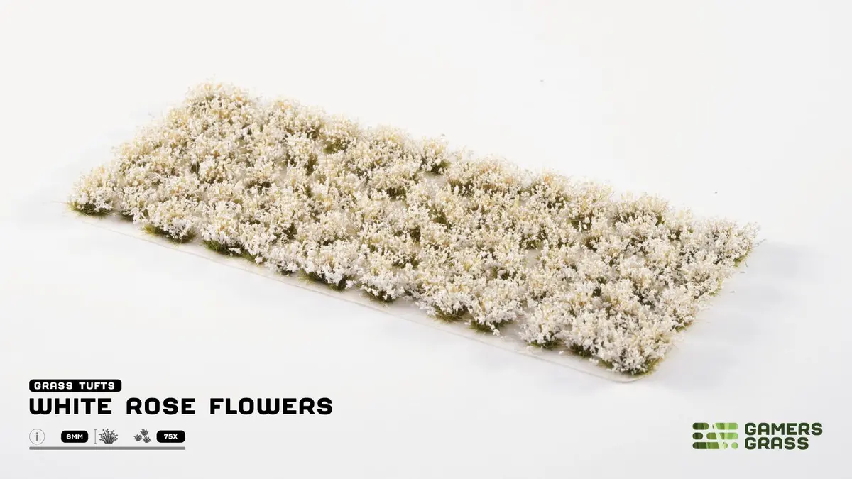 White Rose Flowers - Gamers Grass 1