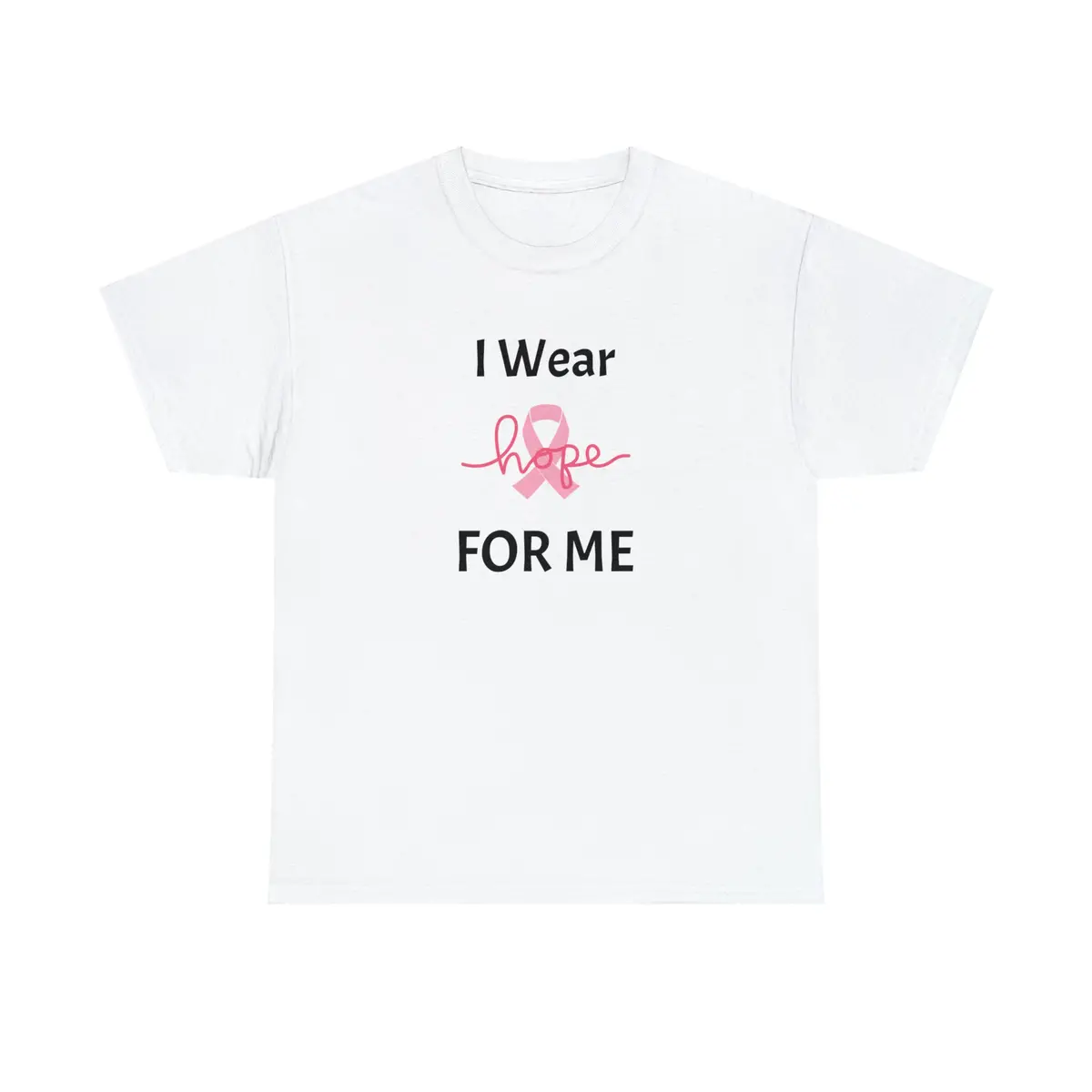 Breast Cancer Awareness Hope Unisex Heavy Cotton Tee 1