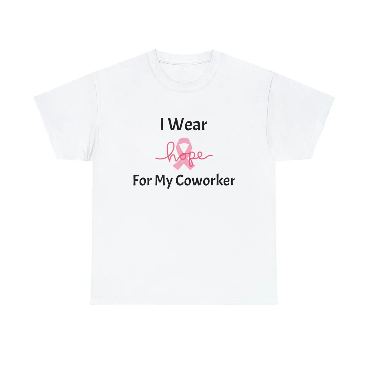 Breast Cancer Awareness Hope Unisex Heavy Cotton Tee 1