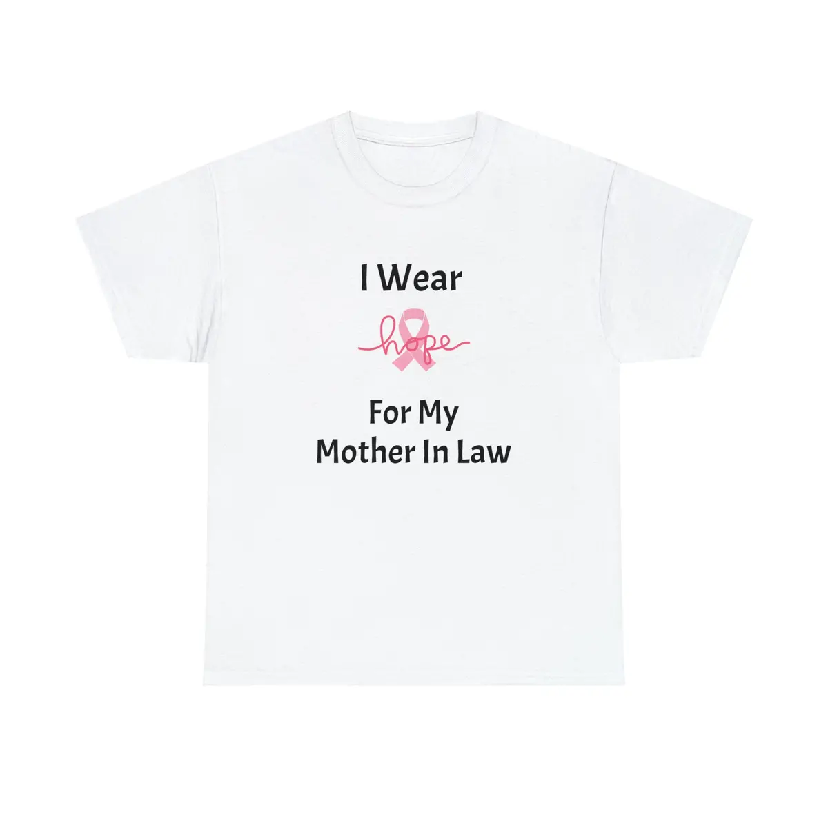 Breast Cancer Awareness Hope Unisex Heavy Cotton Tee 1