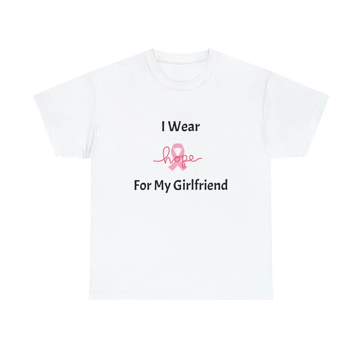 Breast Cancer Awareness Unisex Heavy Cotton Tee (Girlfriend) 1