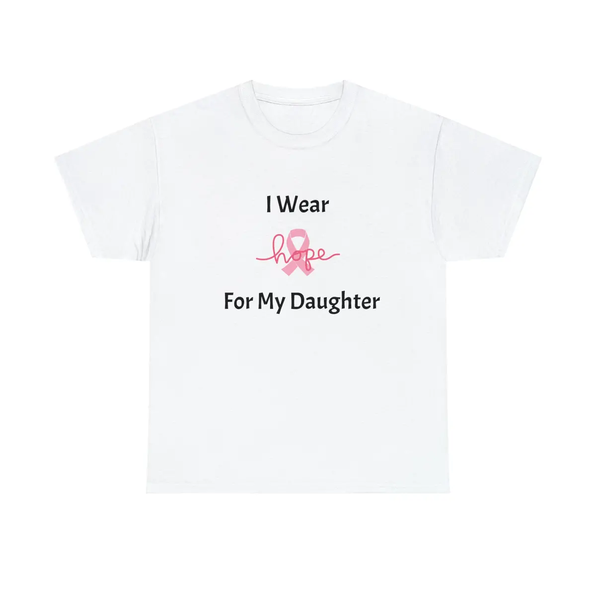 Breast Cancer Awareness Hope Unisex Heavy Cotton Tee 1