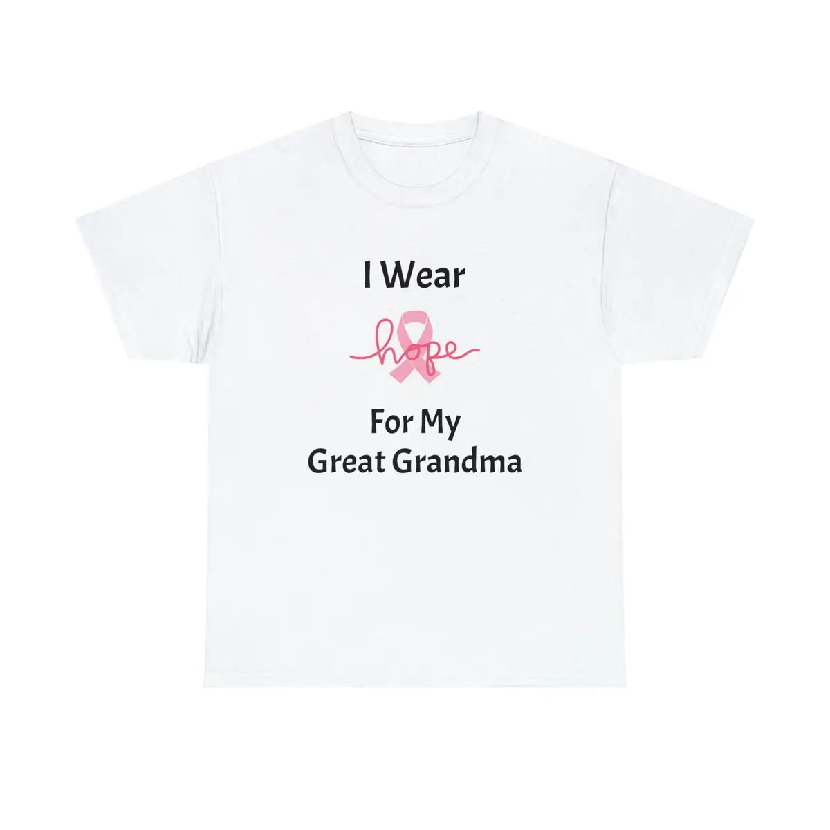 Breast Cancer Awareness Hope Unisex Heavy Cotton Tee 1