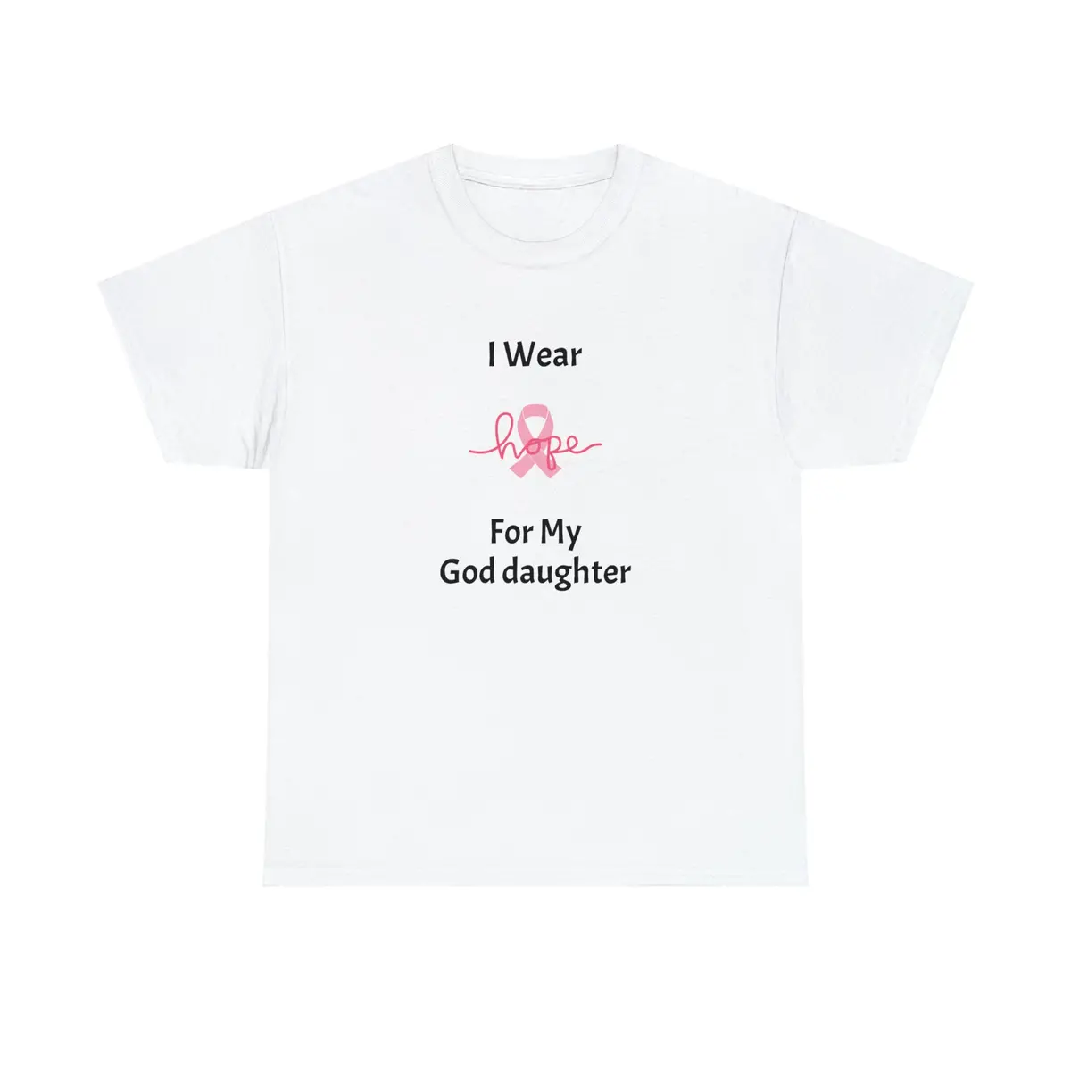 Breast Cancer Awareness Hope Unisex Heavy Cotton Tee 1
