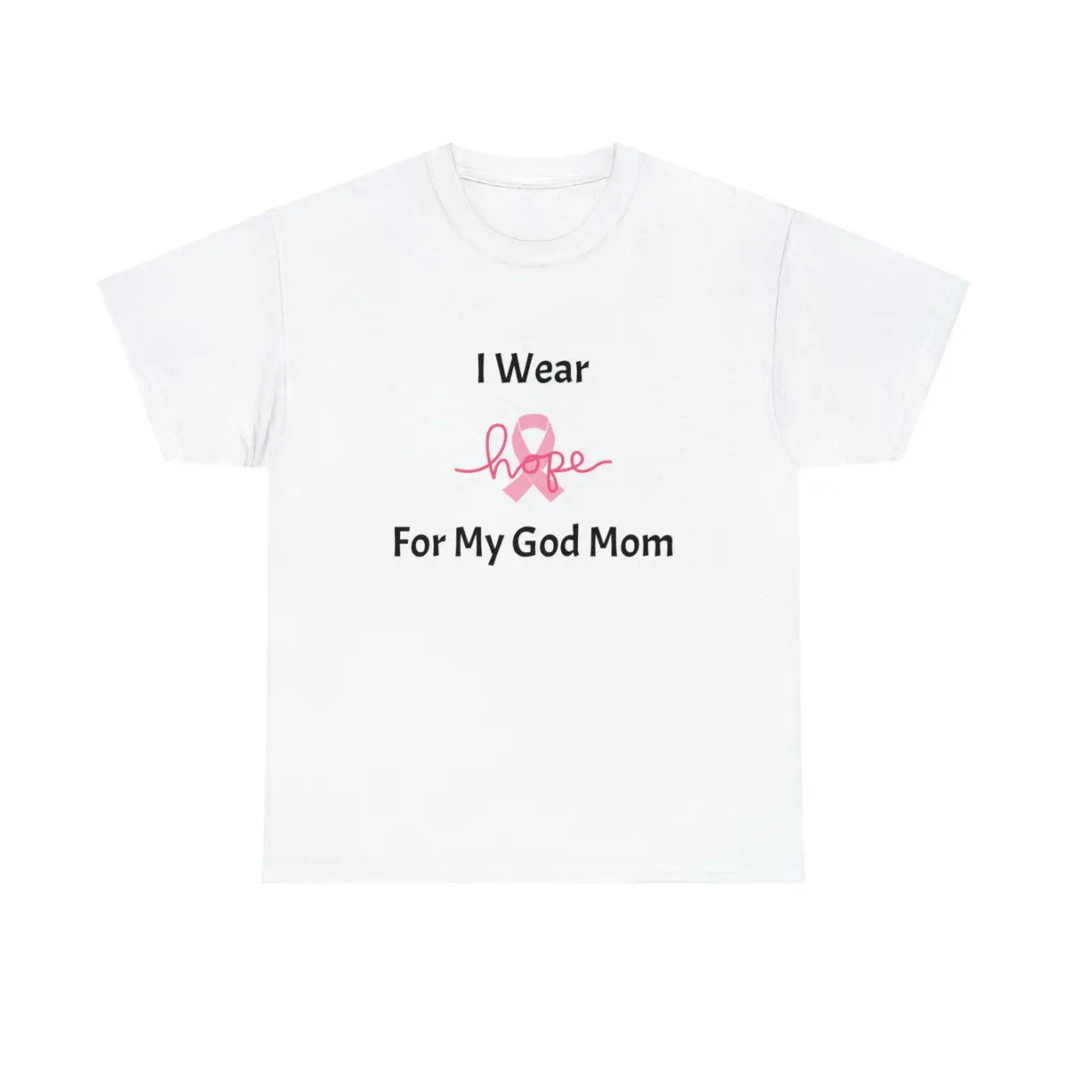 Breast Cancer Awareness Hope Unisex Heavy Cotton Tee 1