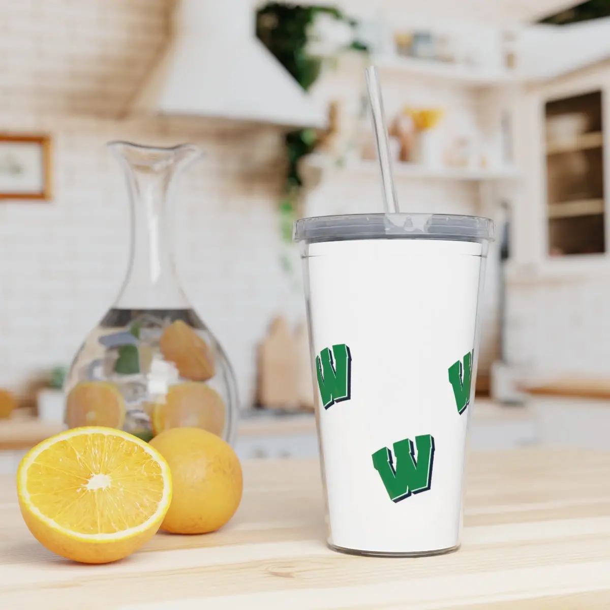 Weddington Hs Plastic Tumbler With Straw 1