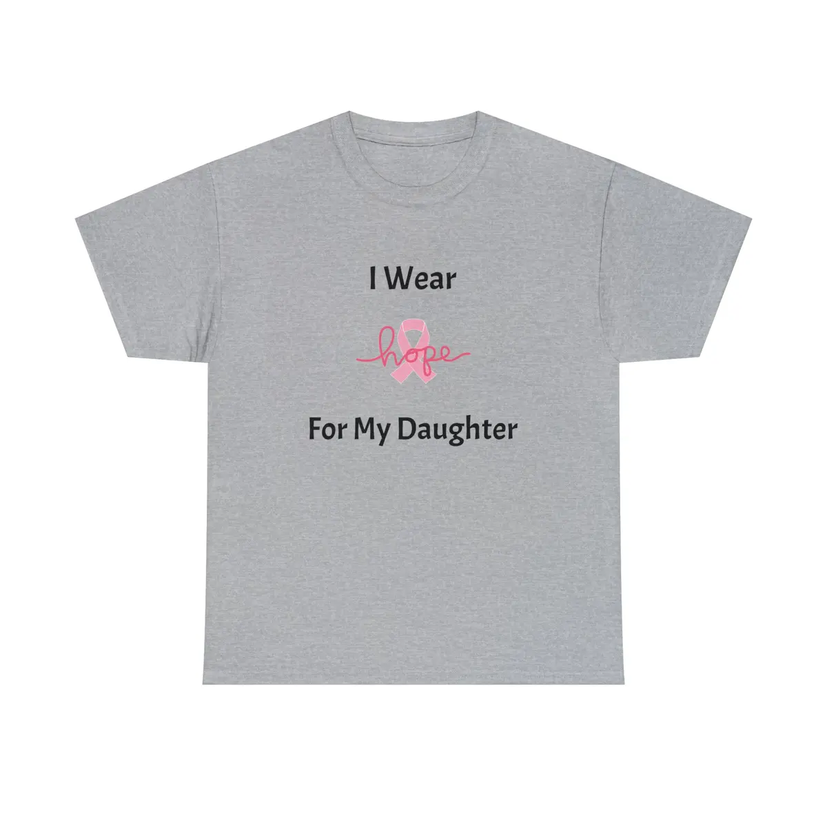 Breast Cancer Awareness Hope Unisex Heavy Cotton Tee 1