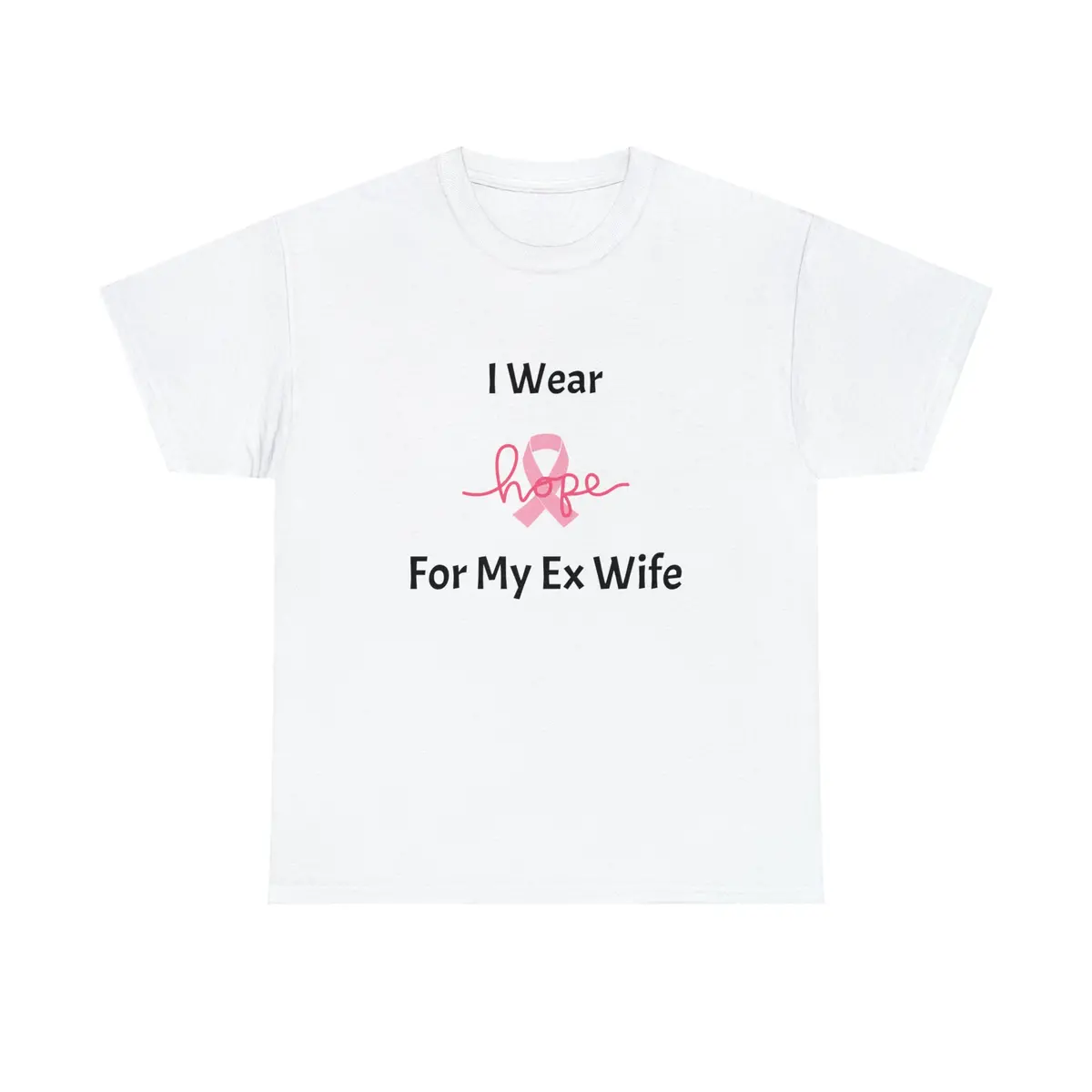 Breast Cancer Awareness Hope Unisex Heavy Cotton Tee 1