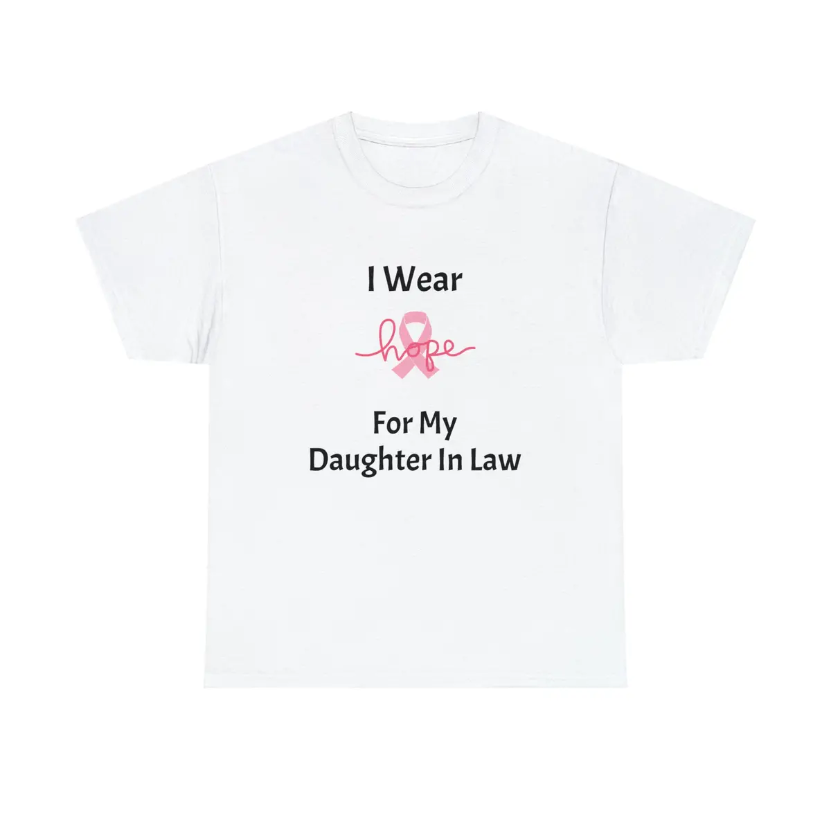 Breast Cancer Awareness Hope Unisex Heavy Cotton Tee 1