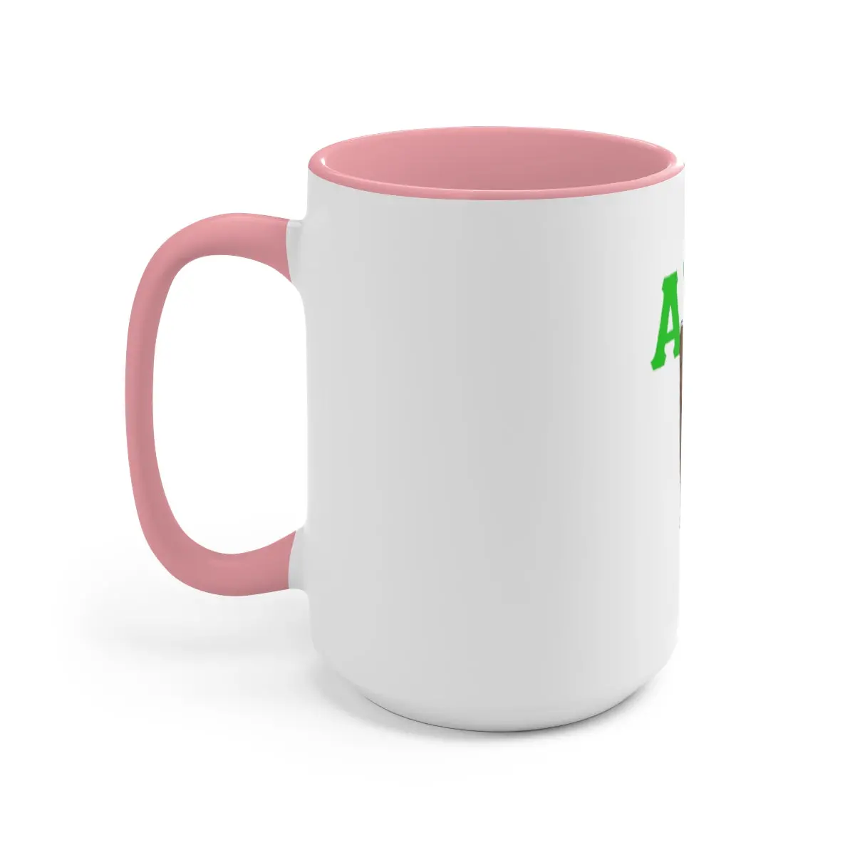 Alpha Kappa Alpha Two-Tone Coffee Mugs, 15Oz 1