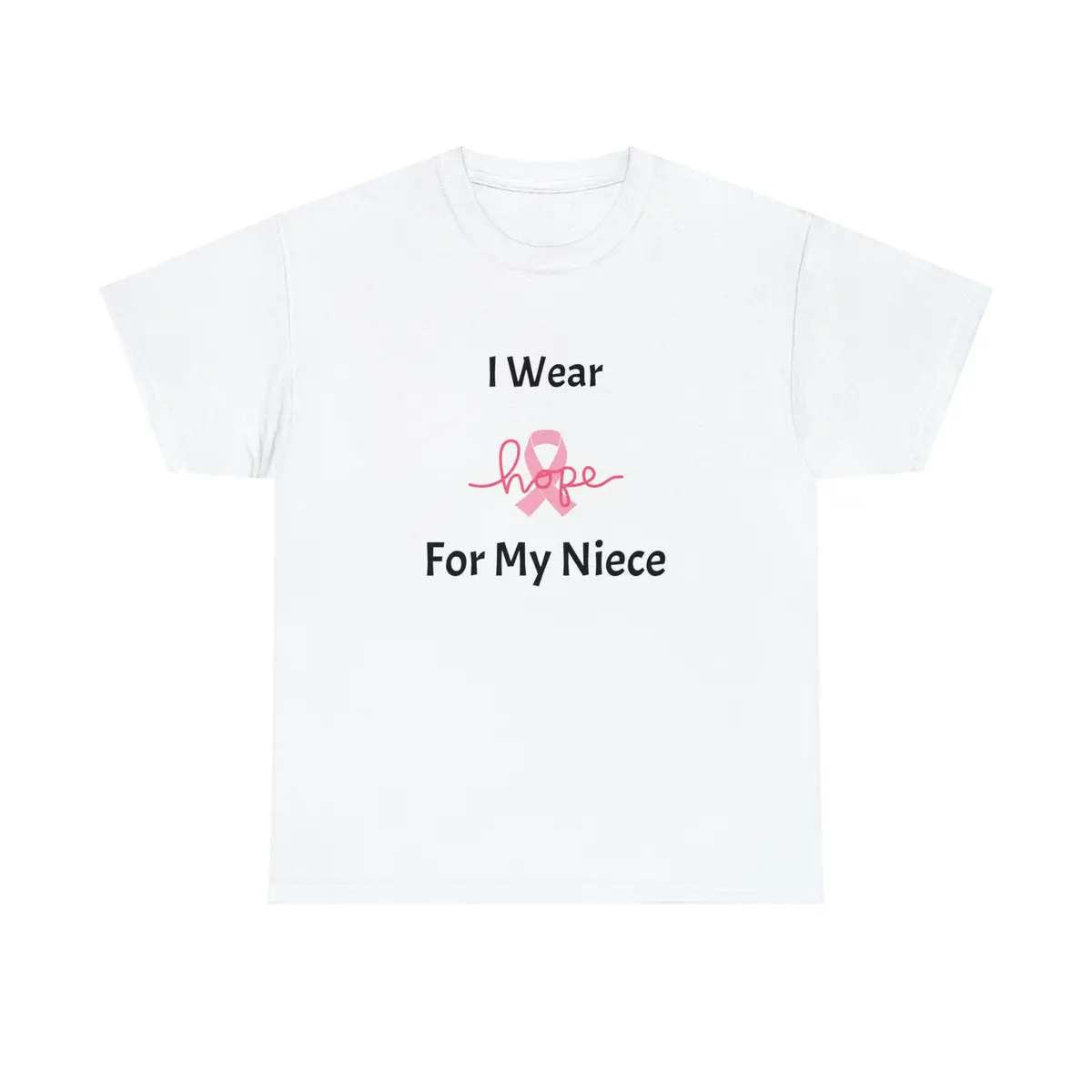 Breast Cancer Awareness Hope Unisex Heavy Cotton Tee 1