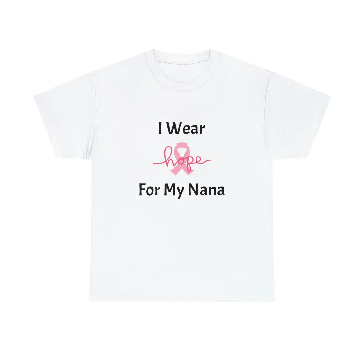 Breast Cancer Awareness Hope Unisex Heavy Cotton Tee 1