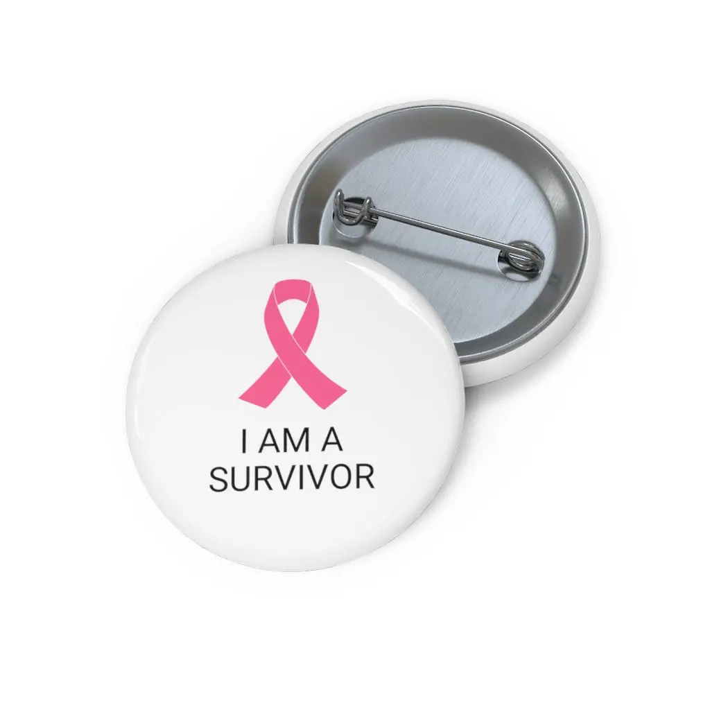 Breast Cancer Awareness Survivor Custom Pin Buttons 1