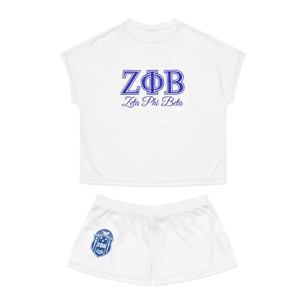 Zeta Phi Beta Women's Short Pajama Set 1