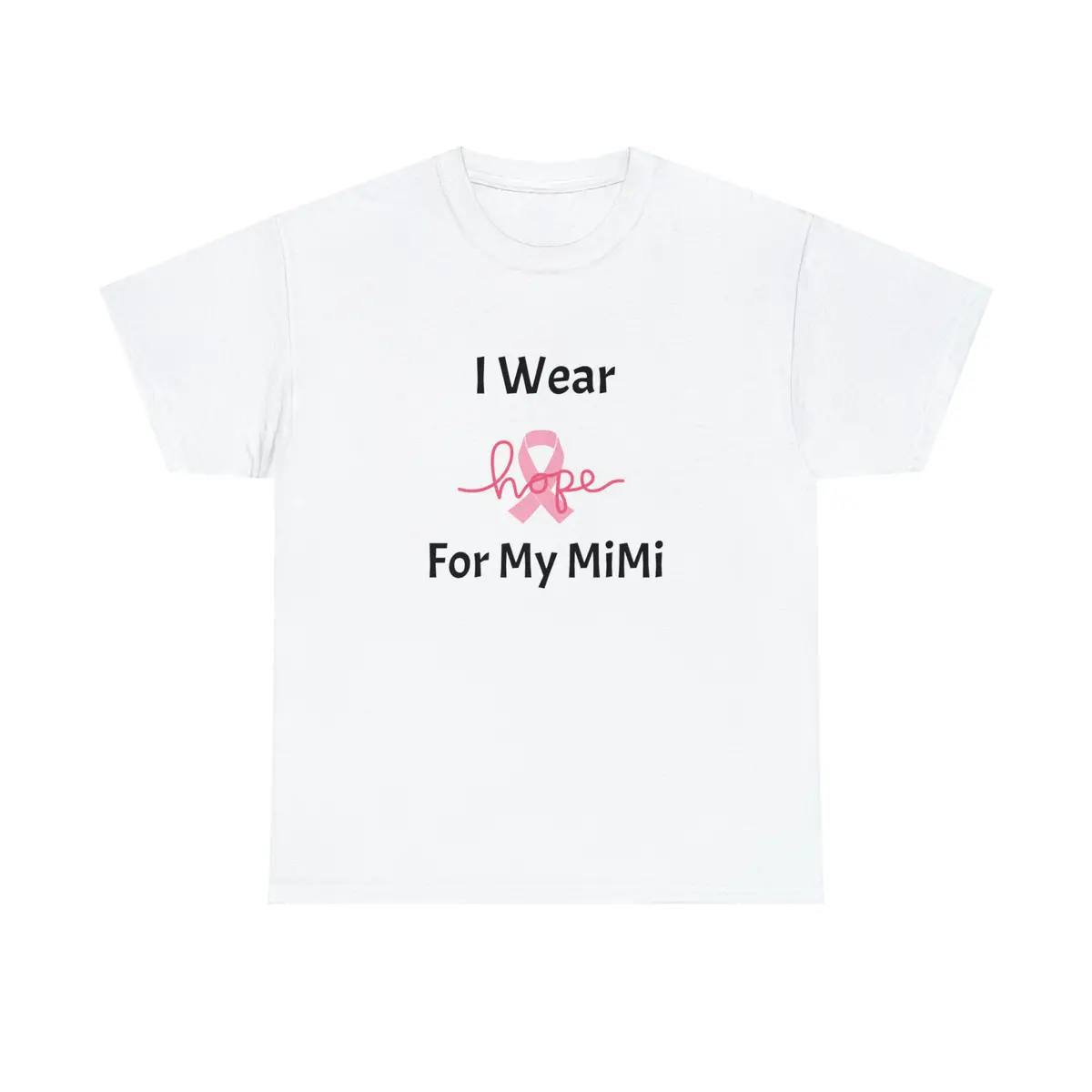 Breast Cancer Awareness Hope Unisex Heavy Cotton Tee 1