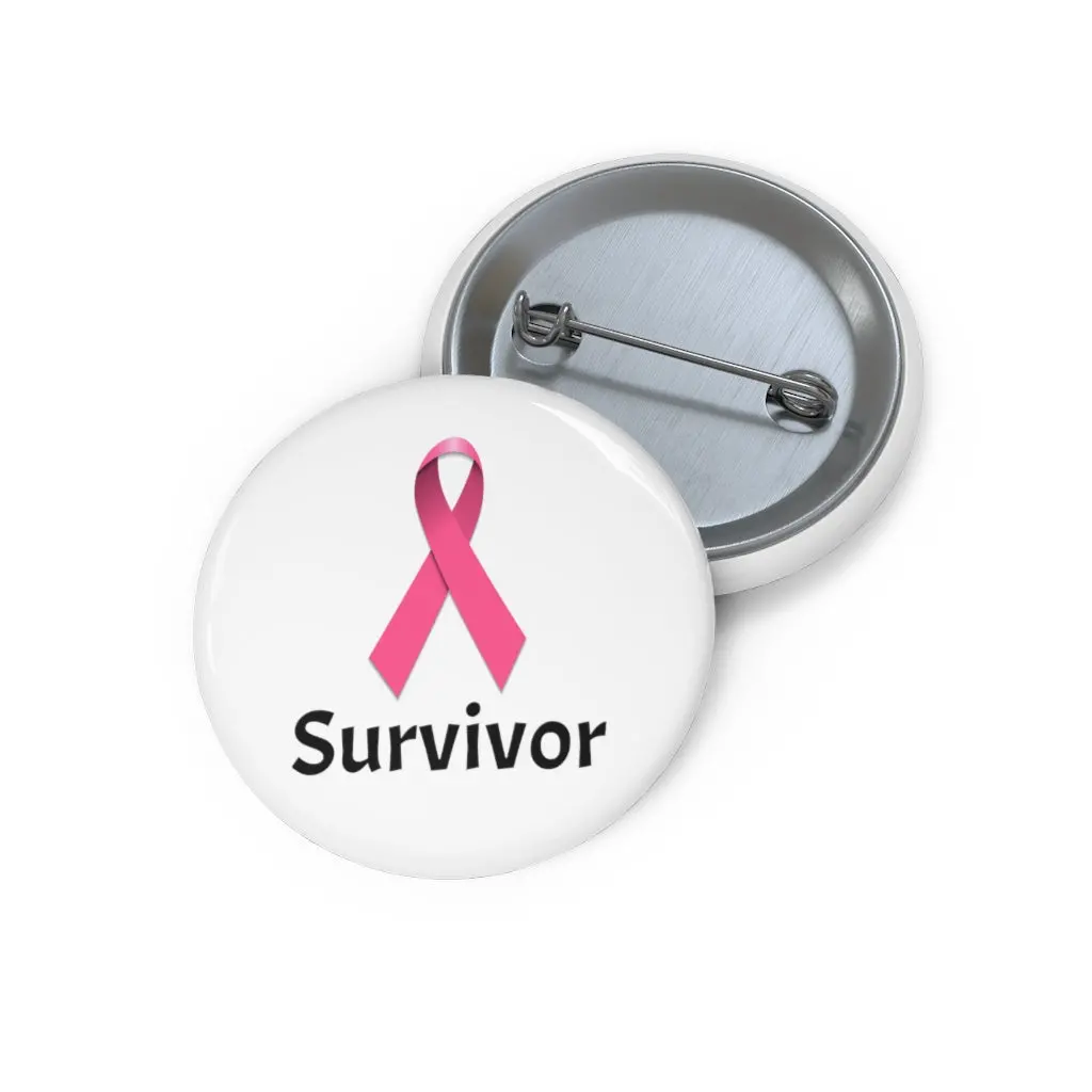 Breast Cancer Survivor Custom Pin Buttons 1