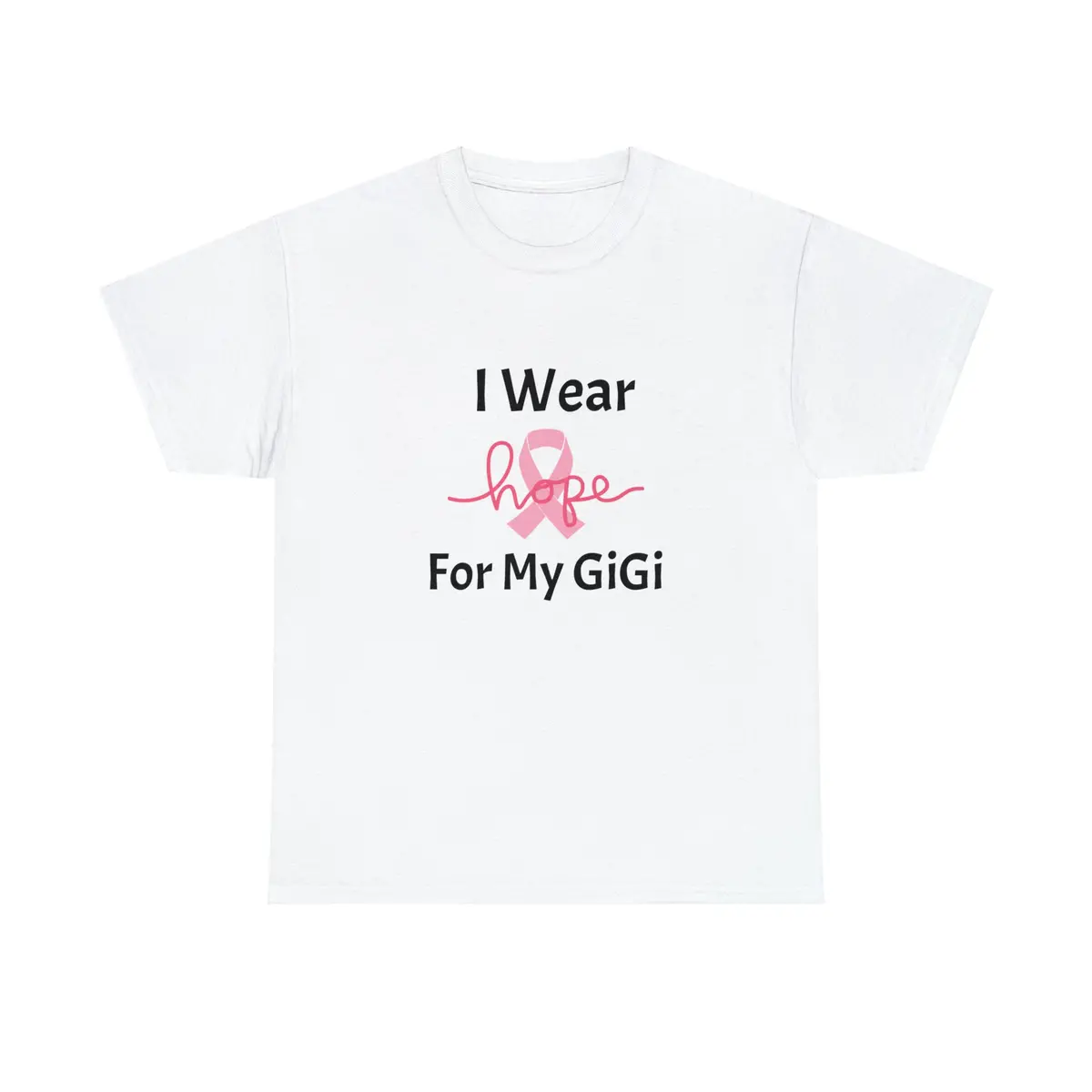 Breast Cancer Awareness Hope Unisex Heavy Cotton Tee 1