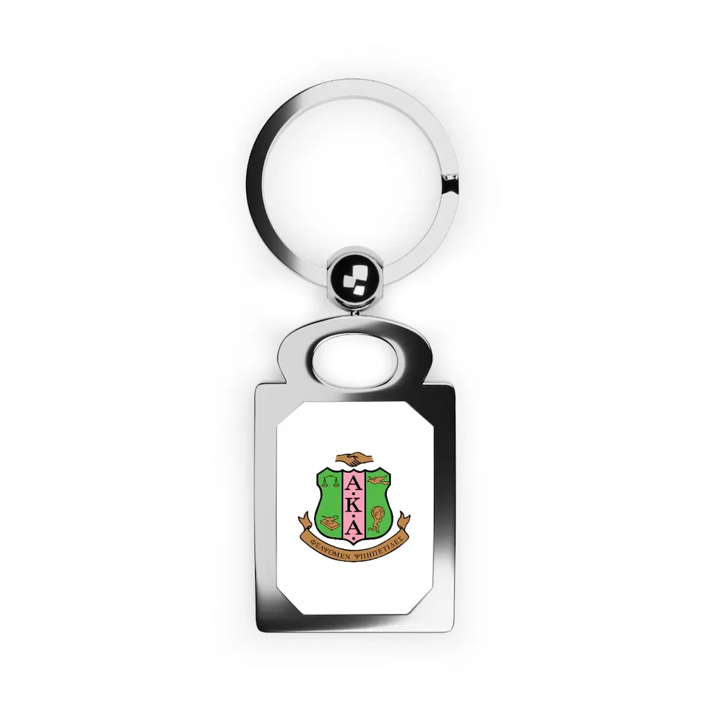 Aka Rectangle Photo Keyring 1