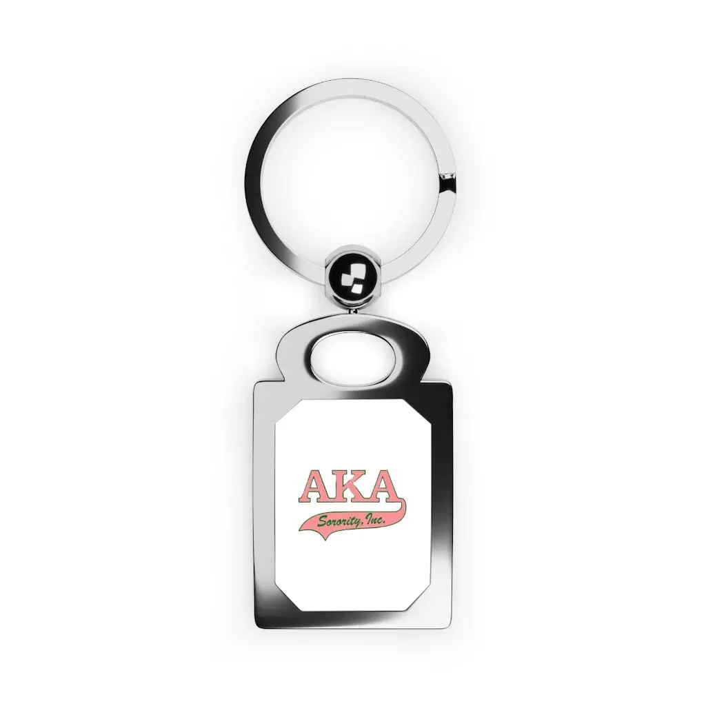 Aka Rectangle Photo Keyring 1