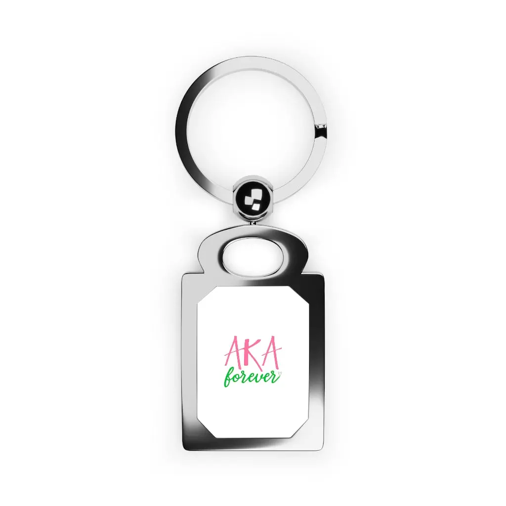 Aka Rectangle Photo Keyring 1
