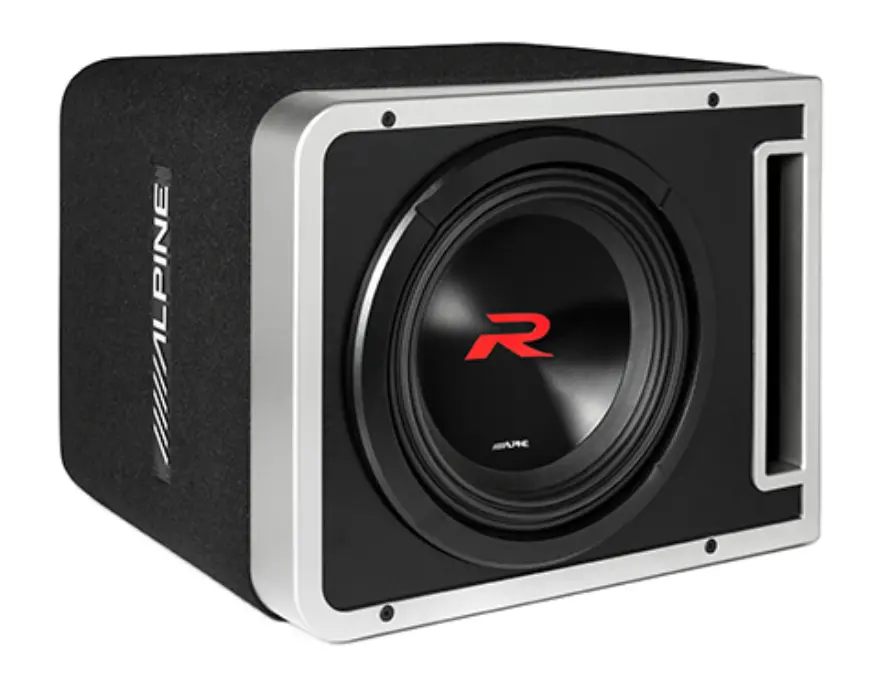 Alpine R2-Sb10v : 10" 750W 2Ω Ported Subwoofer Enclosure 1