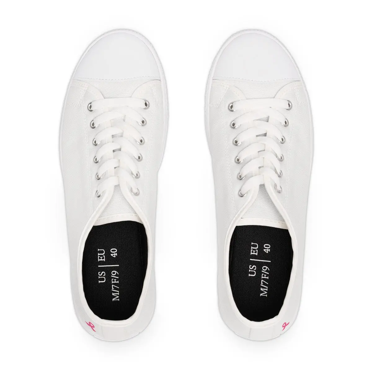 Breast Cancer Awareness Low Top Sneakers 1