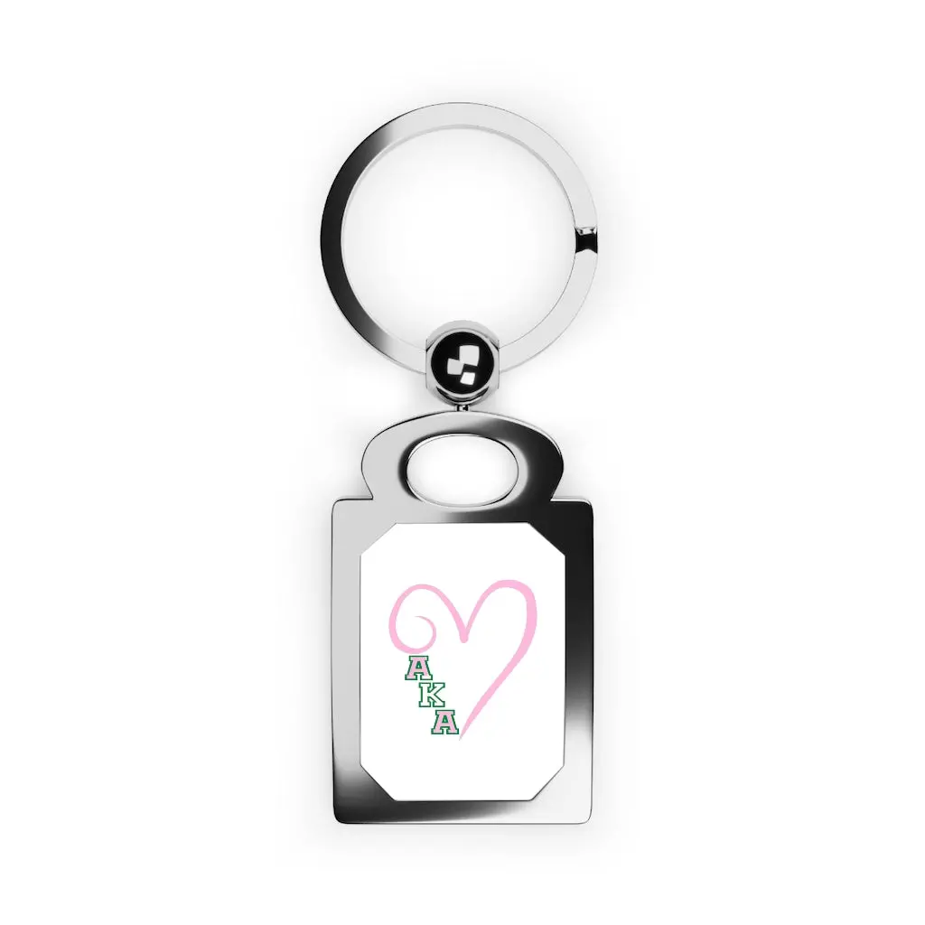 Aka Rectangle Photo Keyring 1