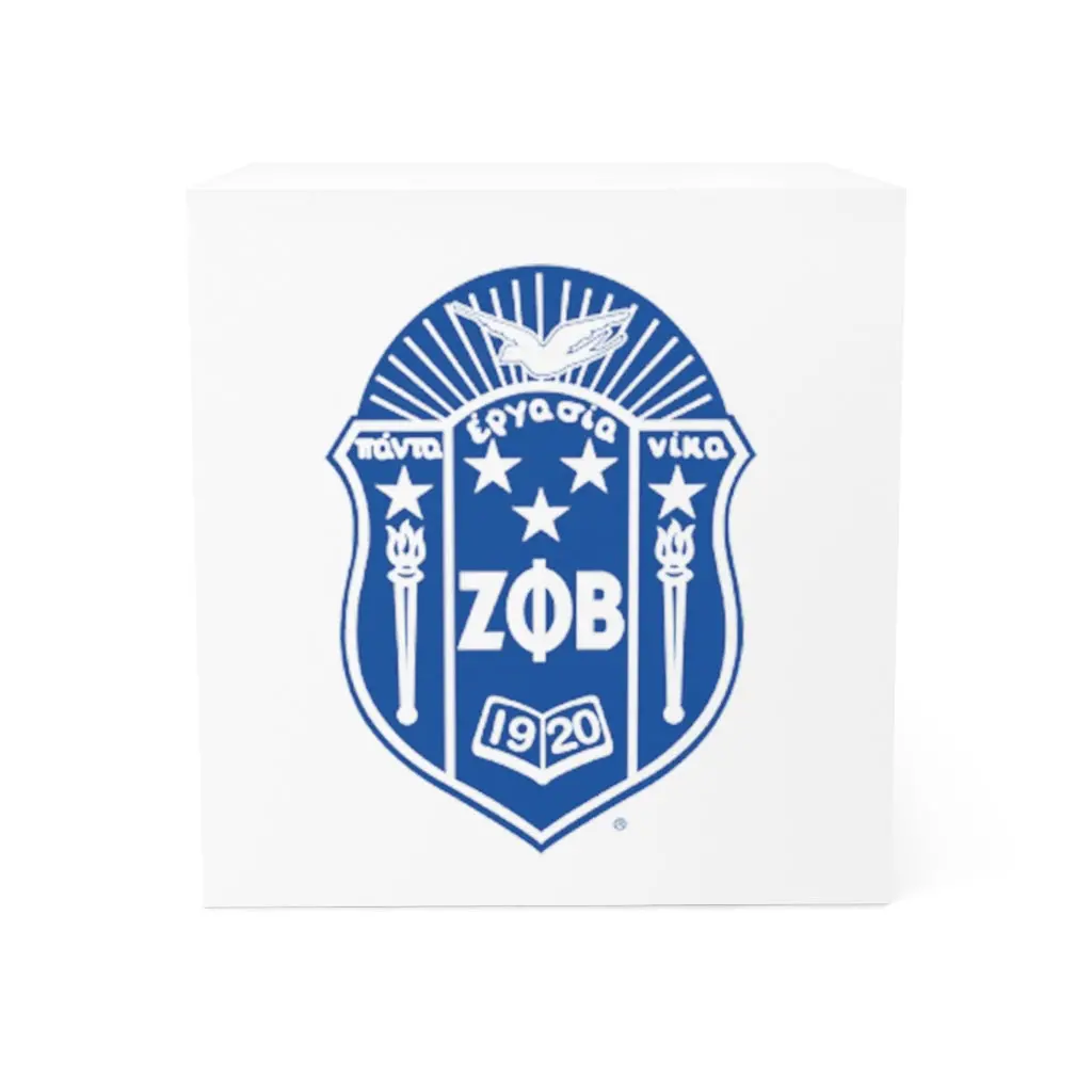 Zeta Phi Beta Note Cube 1