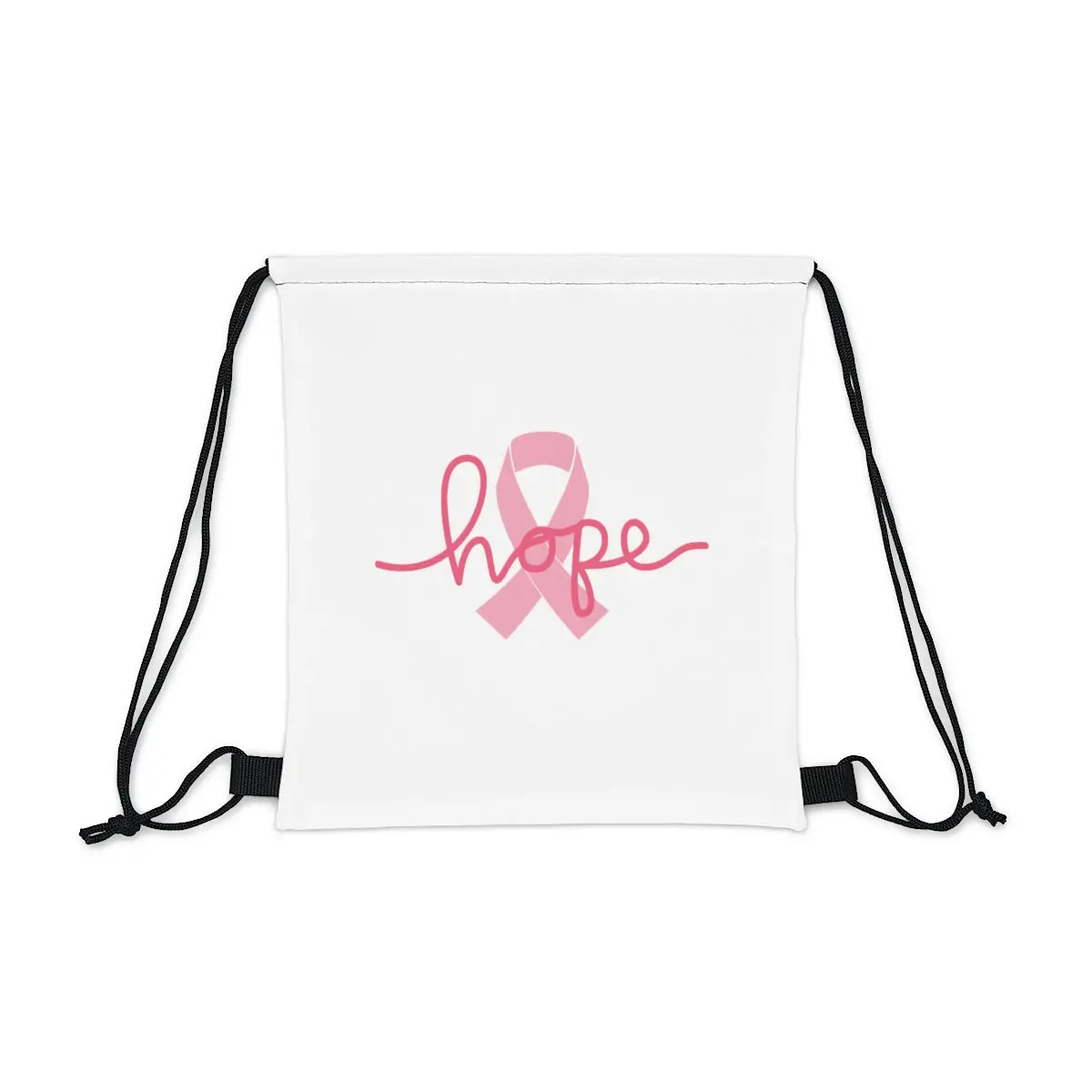 Breast Cancer Awareness Hope Outdoor Drawstring Bag 1