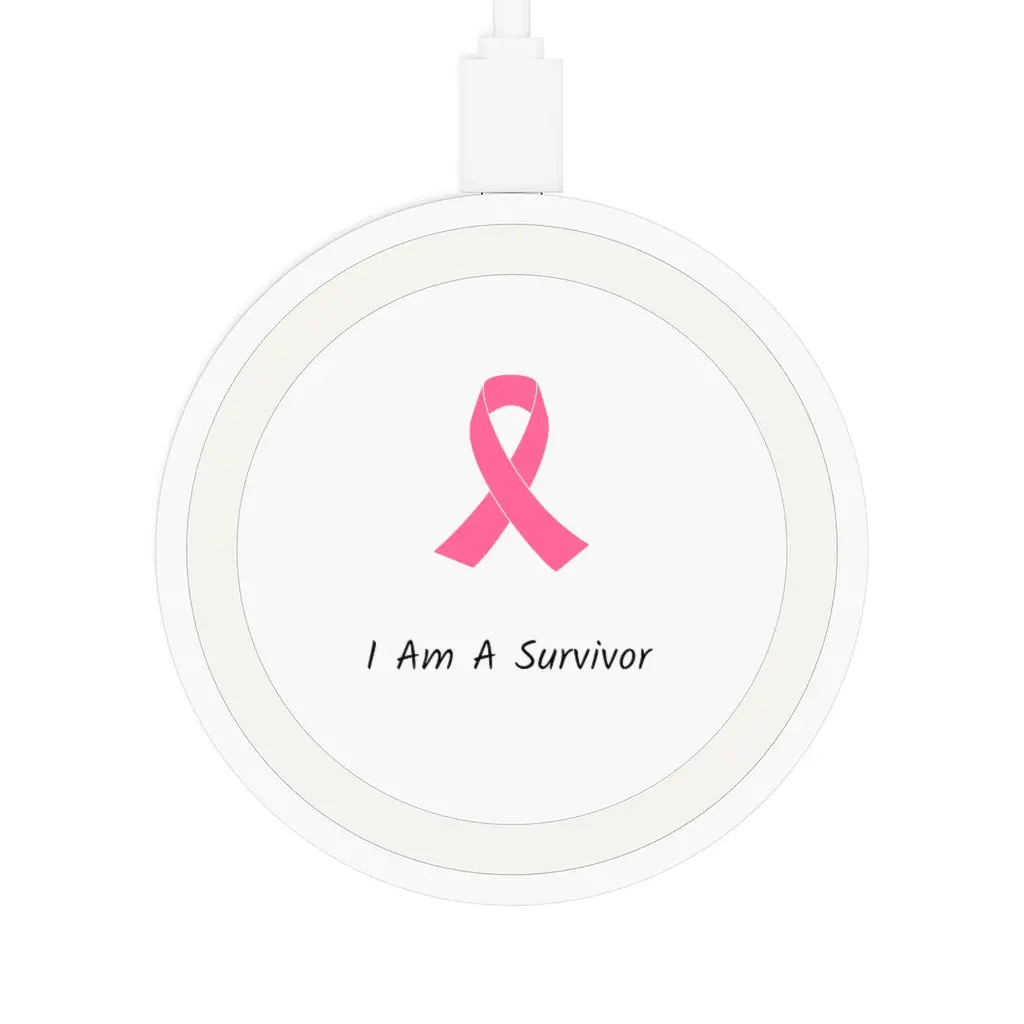 Breast Cancer Awareness Survivor Wireless Charging Pad 1